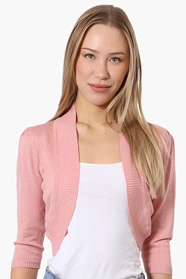 Impress 3/4 Sleeve Open Shrug Cardigan