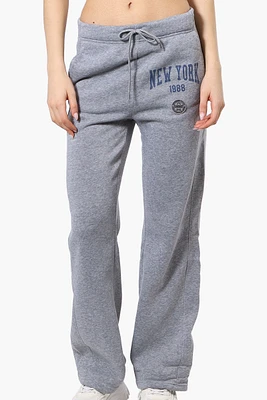 Fahrenheit New York Print Fleece Sweatpants