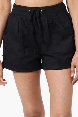 International INC Company Tie Waist Cotton Shorts