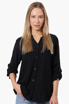 Urbanology Button Down Roll Up Sleeve Shirt