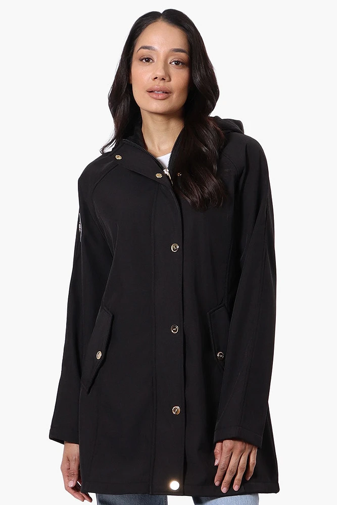 Canada Weather Gear Soft Shell Hooded Lightweight Jacket