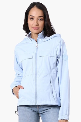 Canada Weather Gear Hooded 4 Pocket Zip Up Lightweight Jacket