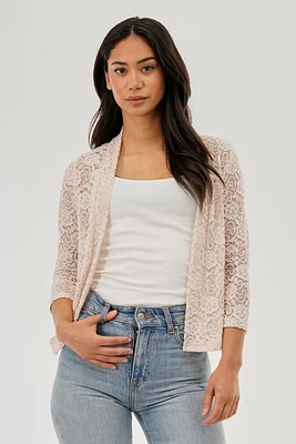 Costa Blanca Floral Lace Shrug Cardigan