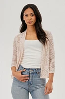 Costa Blanca Floral Lace Shrug Cardigan