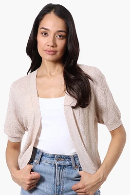 Beechers Brook Textured Open Shrug Cardigan