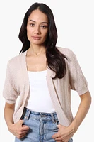 Beechers Brook Textured Open Shrug Cardigan