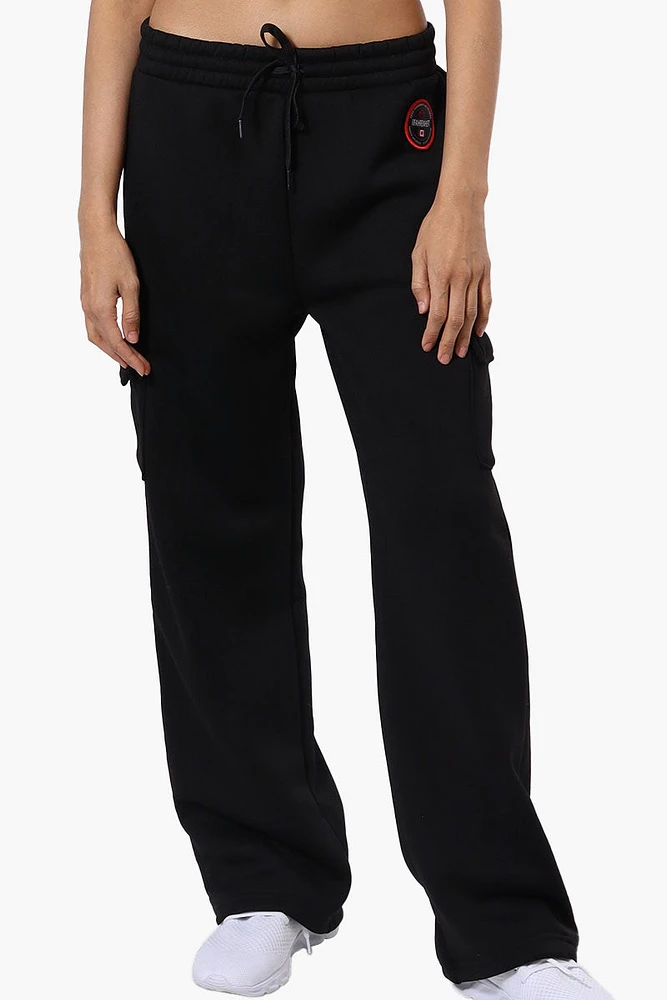 Fahrenheit Fleece Wide Leg Cargo Sweatpants