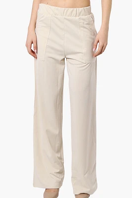 Costa Blanca Wide Leg Pants - Cream