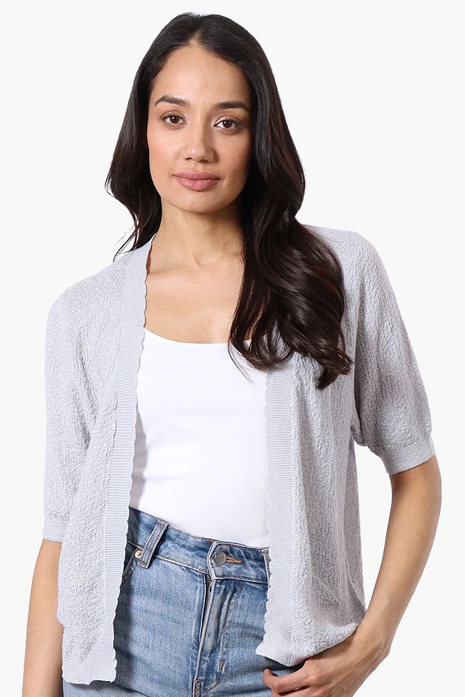 Beechers Brook Textured Open Shrug Cardigan
