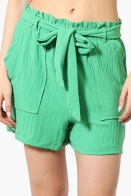 Urbanology Solid Belted Shorts