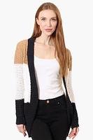 Beechers Brook Striped Colour Block Wrap Cardigan