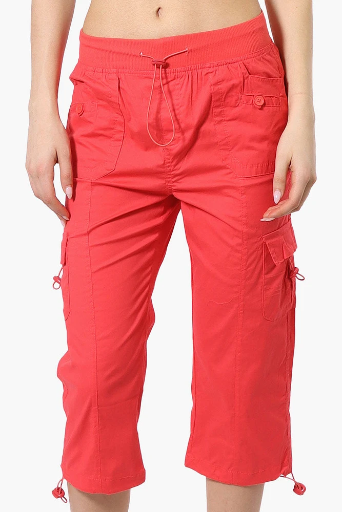 Canada Weather Gear Bungee Waist Cargo Capris