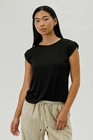 Beechers Brook Short Sleeve Split Back Blouse