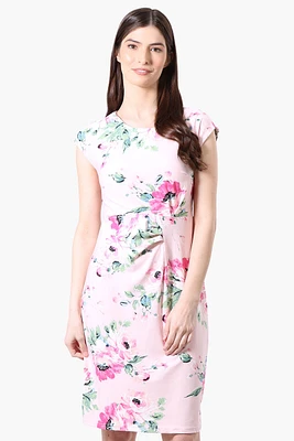 International INC Company Floral Cap Sleeve Day Dress
