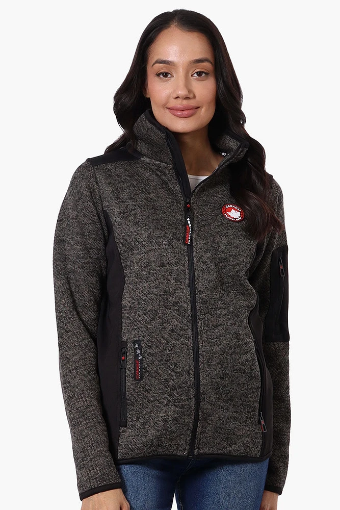Canada Weather Gear Zip Up Sleeve Pocket Fleece Lightweight Jacket