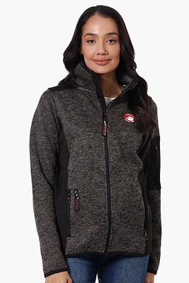 Canada Weather Gear Zip Up Sleeve Pocket Fleece Lightweight Jacket
