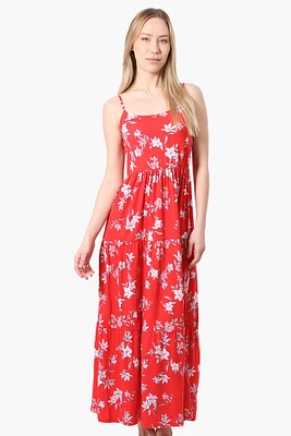International INC Company Floral Spaghetti Strap Maxi Dress