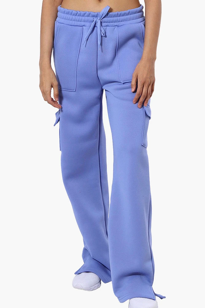 Fahrenheit Fleece Tie Waist Cargo Sweatpants