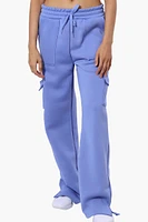 Fahrenheit Fleece Tie Waist Cargo Sweatpants