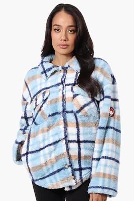 Canada Weather Gear Plush Plaid Lightweight Jacket