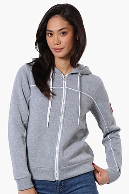 Fahrenheit Piping Detail Zip Up Hoodie