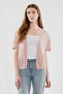Beechers Brook Short Sleeve Open Shrug Cardigan