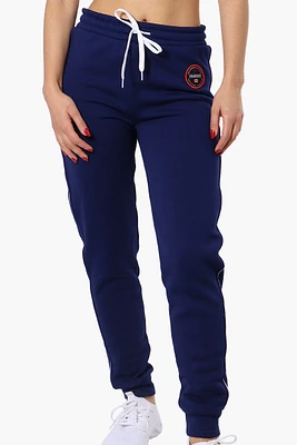 Fahrenheit Tie Waist Side Piping Joggers