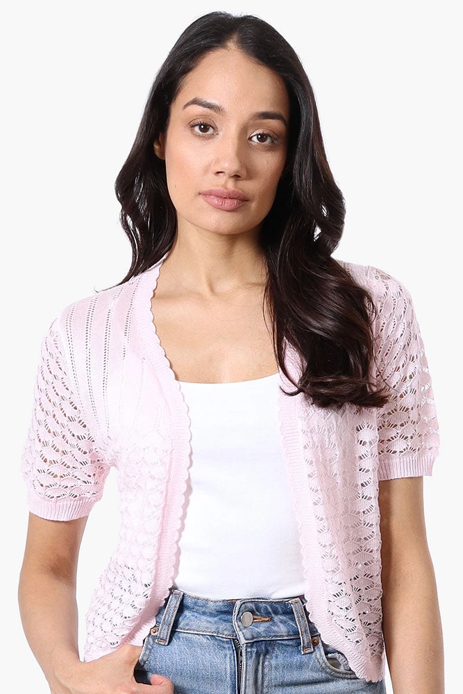 Beechers Brook Open Crochet Shrug Cardigan