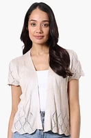 Beechers Brook Open Cap Sleeve Shrug Cardigan