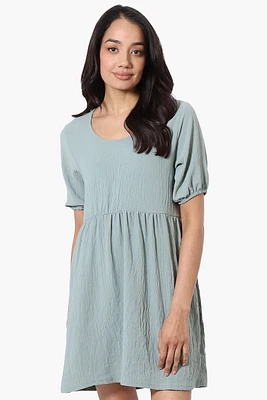 Urbanology Short Sleeve Babydoll Day Dress