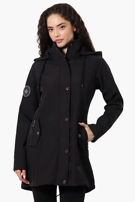 Canada Weather Gear Hooded Soft Shell Lightweight Jacket