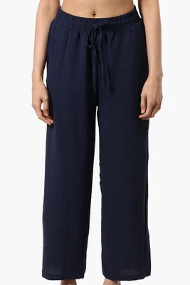 Stylexchange Tie Waist Wide Leg Crinkled Pants