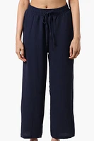 Stylexchange Tie Waist Wide Leg Crinkled Pants