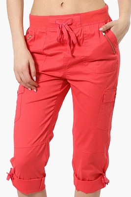 Canada Weather Gear Tie Waist Cargo Capris