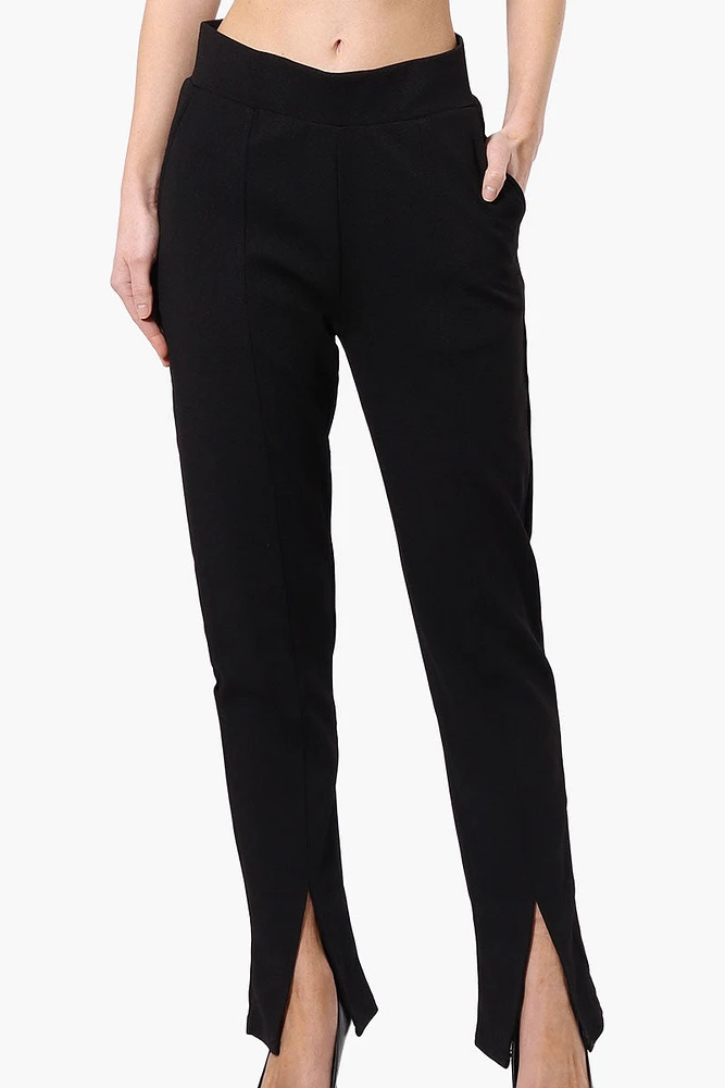 Majora Front Split Hem Tapered Pants