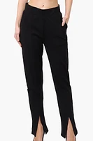 Majora Front Split Hem Tapered Pants