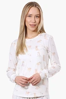 Canada Weather Gear Dog Pattern Pajama Top