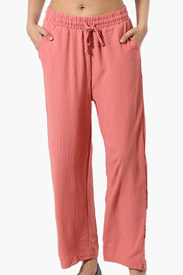 Stylexchange Tie Waist Wide Leg Crinkled Pants