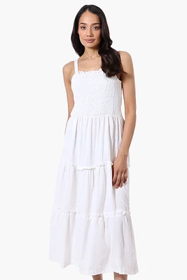 Urbanology Smocked Tiered Maxi Dress