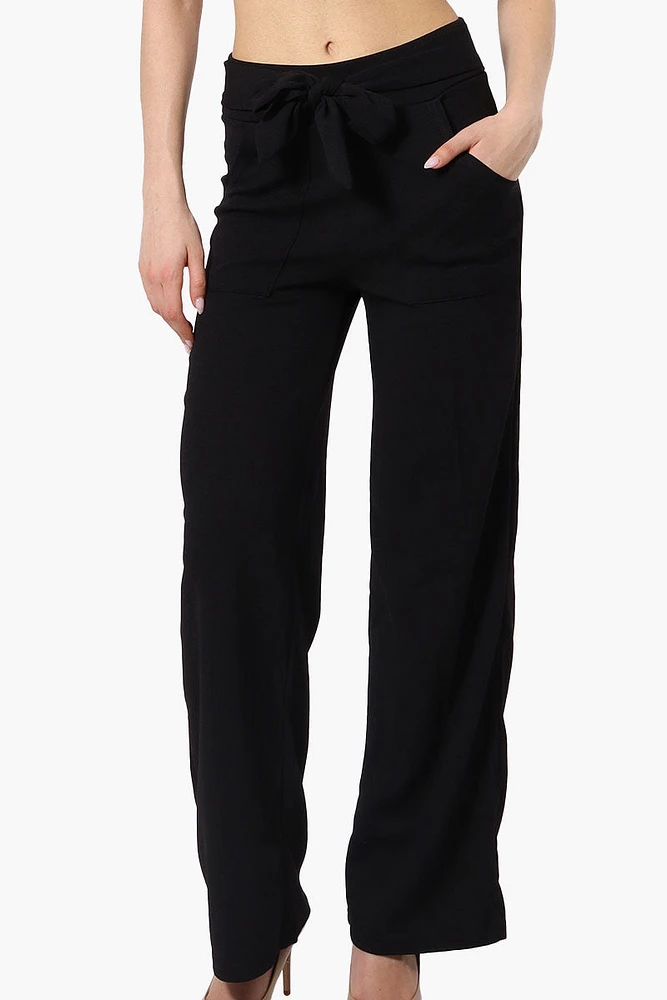 Majora Solid Large Pocket Belted Pants