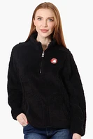 Canada Weather Gear 1/4 Zip Sherpa Pullover Sweater