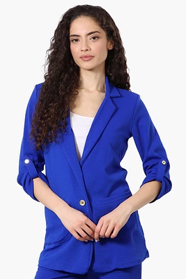 Majora Roll Up Sleeve Two Button Blazer