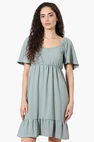 Urbanology Short Sleeve Smock Back Day Dress