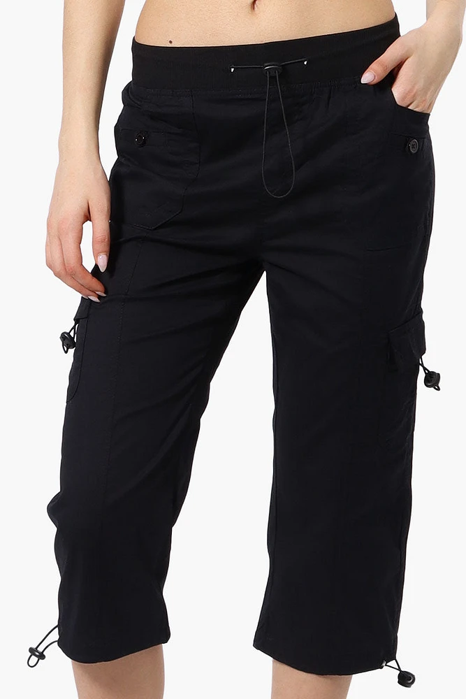 Canada Weather Gear Bungee Waist Cargo Capris
