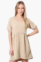 Urbanology Short Sleeve Babydoll Day Dress