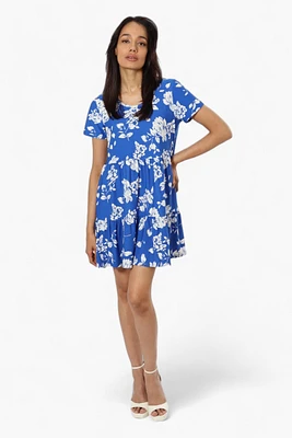 Majora Floral Tiered Short Sleeve Day Dress