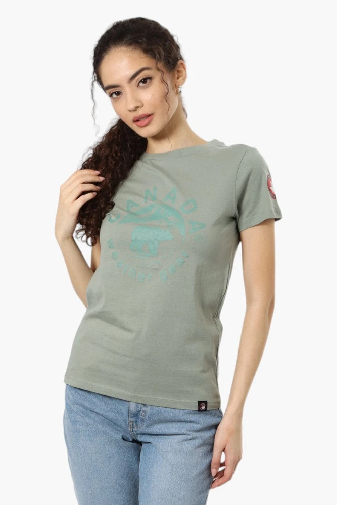 Canada Weather Gear Bear Print Tee