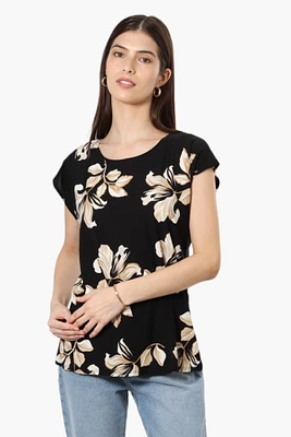 Impress Floral Cap Sleeve Blouse