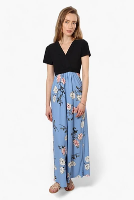 Limite Floral Crossover Maxi Dress