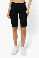 New Look Side Stripe Biker Shorts